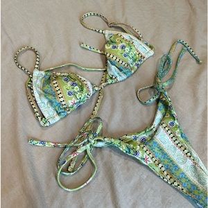 paisley pattern bikini cheeky